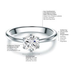 Trilani Silberring silber, mit Zirkonia günstig online kaufen