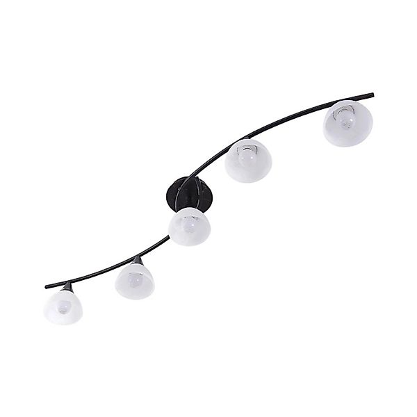 Lindby Deckenlampe Della 9620972 Landhaus Vintage Rustikal in Schwarz aus G günstig online kaufen