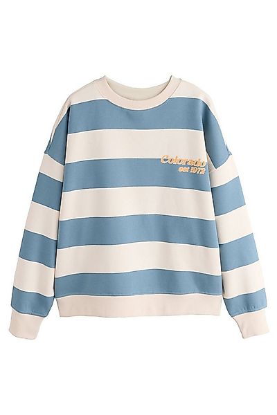 Next Sweater Sweatshirt, Streifen und Grafik, Colarado City (1-tlg) günstig online kaufen