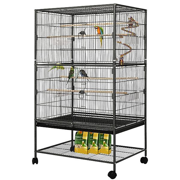 TLGREEN Vogelkäfig Vogelvoliere 132cm, groß,Vogelkäfige für günstig online kaufen