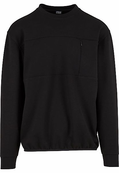 URBAN CLASSICS Rundhalspullover "Urban Classics Scuba Zip Pocket Crew" 1 St günstig online kaufen