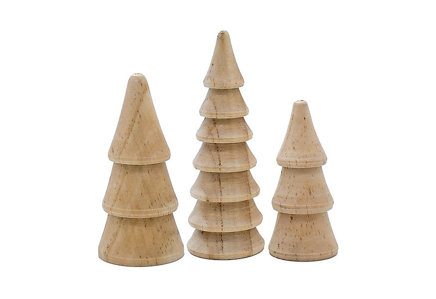 Spetebo Dekofigur Holz Deko Tannenbäume zum Hinstellen (3er Set, 1 St., 12 günstig online kaufen