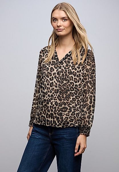 STREET ONE Langarmbluse mit Zick Zack Muster günstig online kaufen