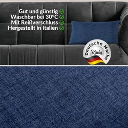 ANRO Dekokissen MrJack Kissenbezug Leinenoptik Deko günstig online kaufen