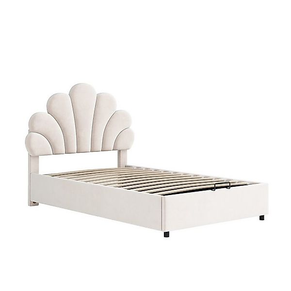 Gotagee Polsterbett Kinderbett Einzelbett Gästebett Samtstoff mit hydraulis günstig online kaufen