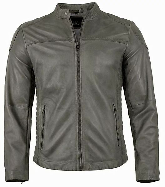 Hi-Buxter Lederjacke M-122146V Hi-Buxter - Herren Lederjacke Lammleder grau günstig online kaufen