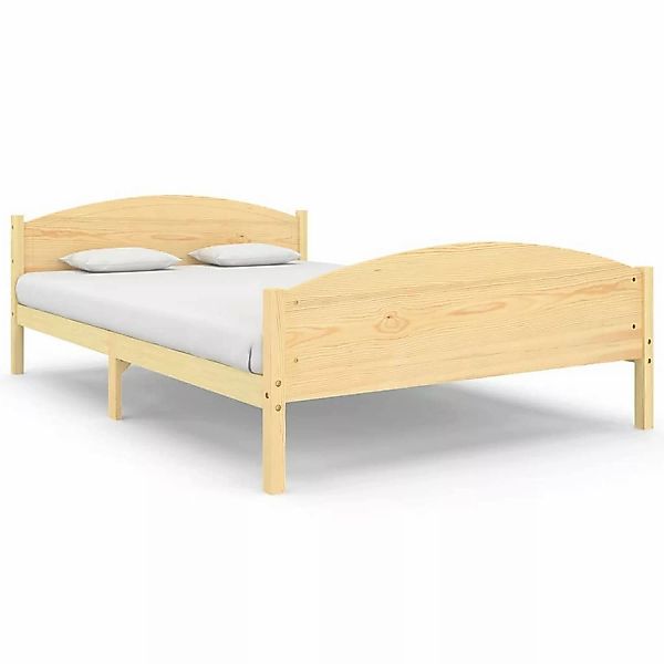 vidaXL Bettgestell Massivholzbett Kiefer 160x200 cm Doppelbett Bett Bettrah günstig online kaufen