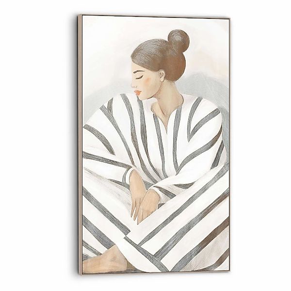 Reinders Wandbild "Zen-Dame", Schlafzimmer - Beige - MDF - Frauen - 70x118 günstig online kaufen