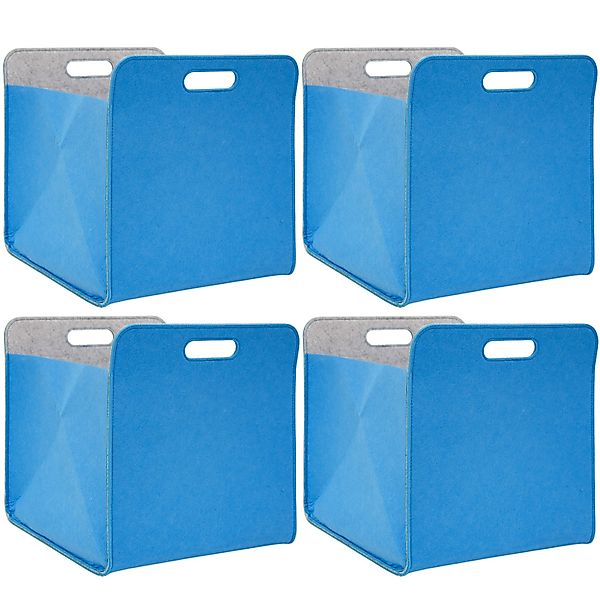 DuneDesign Filz Aufbewahrungsbox für Kallax Regal 33 x 33 x 38 cm 4er Set B günstig online kaufen