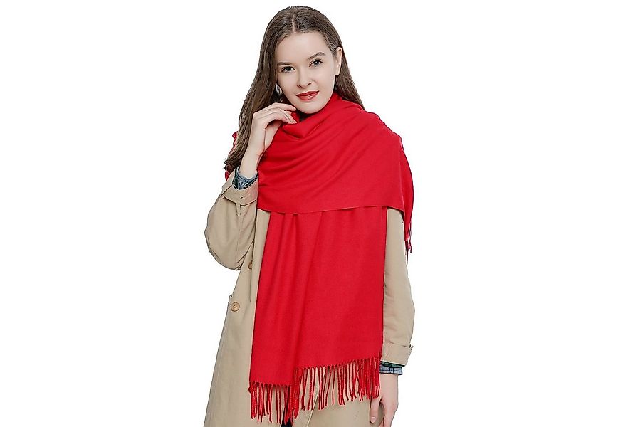 Schal Damen Schal einfarbig 185 x 65 cm, (1-St), Damenschal, kuschlig weich günstig online kaufen