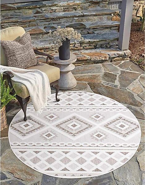 Carpet City Teppich »In-& Outdoorteppich Santorini 435, 3D-Effekt, Boho-Loo günstig online kaufen