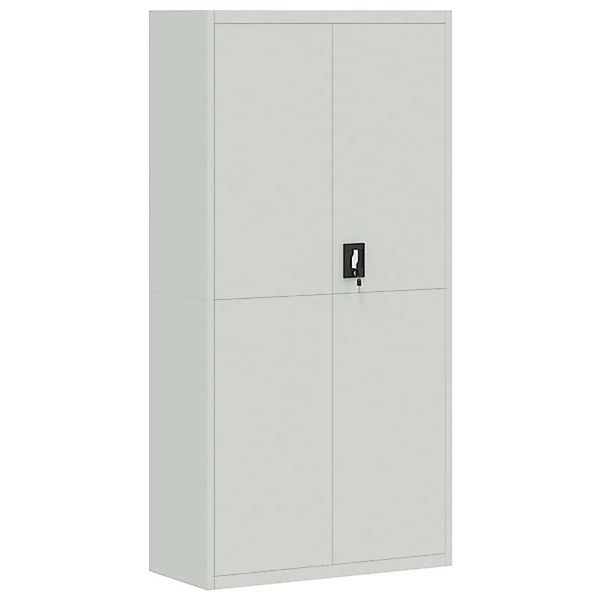 vidaXL Aktenschrank Hellgrau 90x40x180 cm Stahl günstig online kaufen