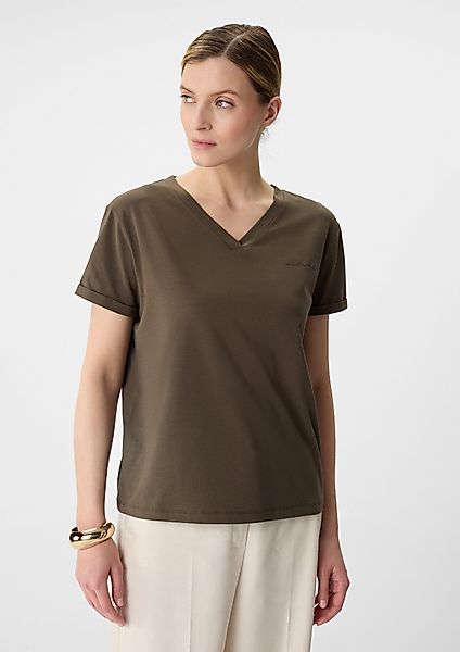Comma Kurzarmshirt Softes T-Shirt im Relaxed günstig online kaufen