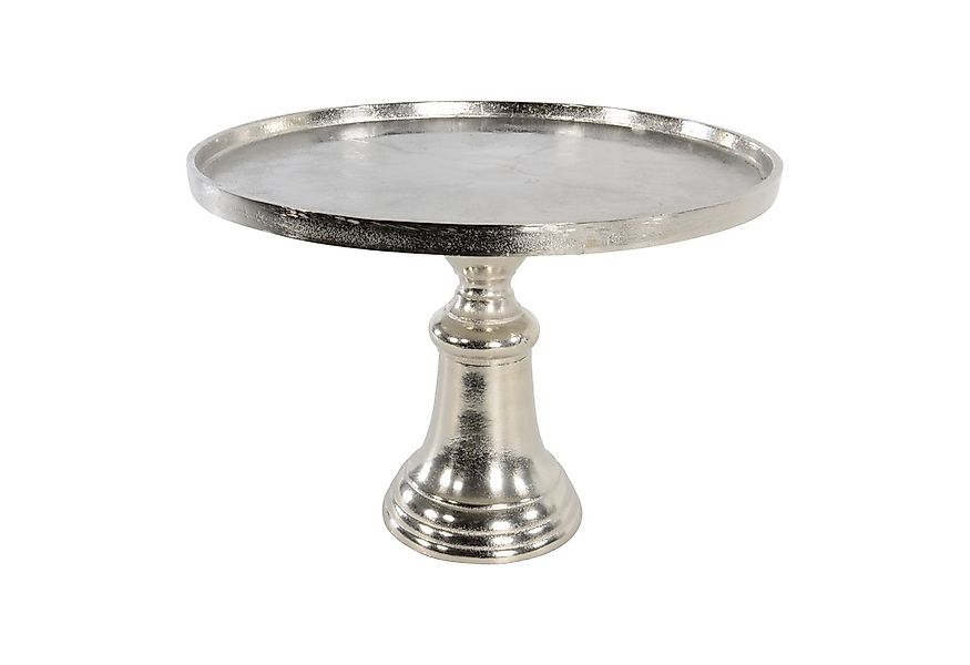 Lesli Living Dekoschale Deko Schale Plateau Servierplateau Brush silber ø36 günstig online kaufen