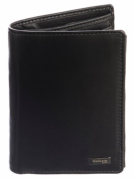 GreenLand Nature Geldbörse Black Nappa, mit günstig online kaufen