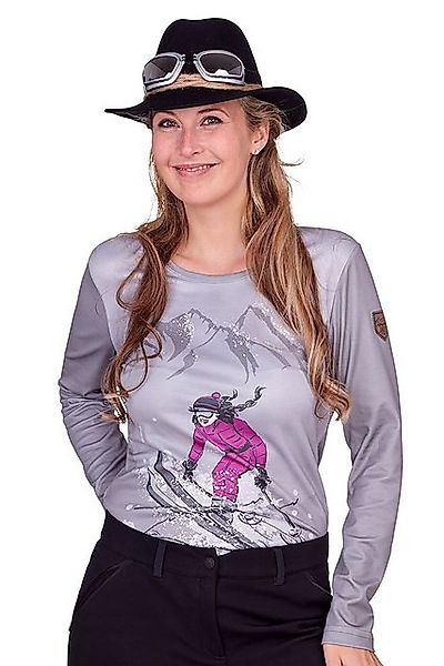 Almgwand Trachtenshirt Funktionsshirt Ski Damen - SCHNAITSTADLALM - grau, h günstig online kaufen