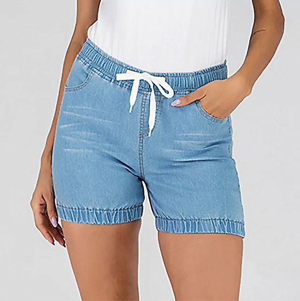 AFAZ New Trading UG Loose-fit-Jeans Sommerliche Damen-Jeansshorts mit Schnü günstig online kaufen