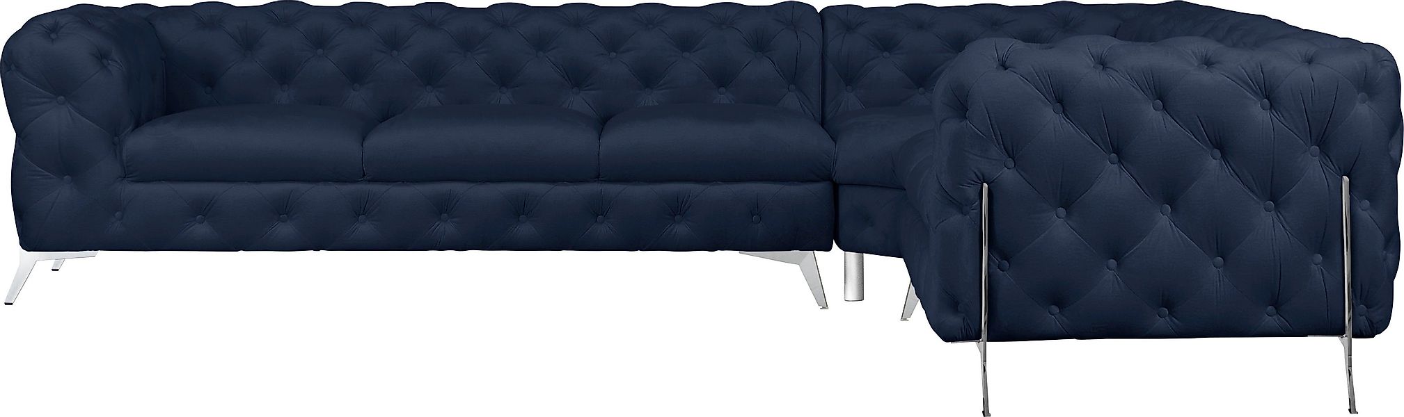 Home affaire Chesterfield-Sofa "Amaury L-Form" großes Ecksofa, Chesterfield günstig online kaufen