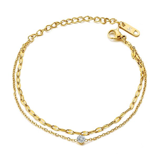 Kim Johanson Fußkette Giulia (1-tlg), aus Edelstahl, hypoallergen, verstell günstig online kaufen