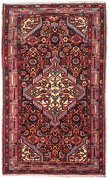 morgenland Wollteppich »Hamadan Medaillon Rosso 117 x 81 cm«, rechteckig, H günstig online kaufen