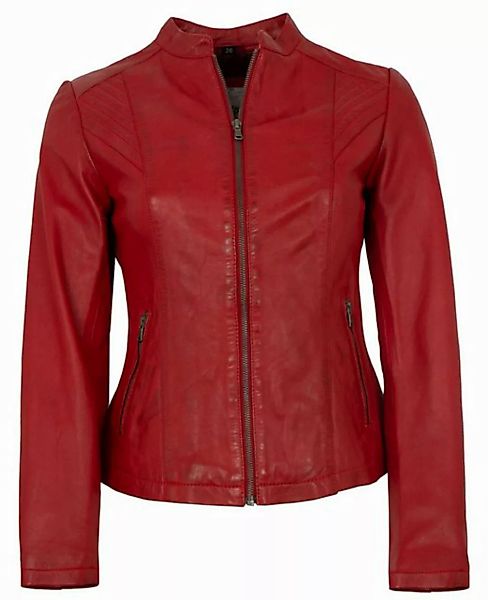 7eleven Lederjacke Mia 7eleven - Damen Lederjacke Lammnappa rot günstig online kaufen