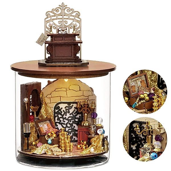 OKWISH 3D-Puzzle Miniaturhaus Bastelset DIY Modellbausatz günstig online kaufen