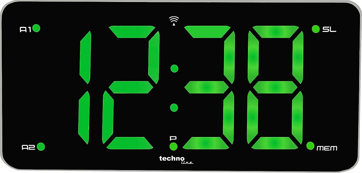 technoline Funk-Radiowecker WT 486 mit größer stufenlos dimmbarer Anzeige günstig online kaufen