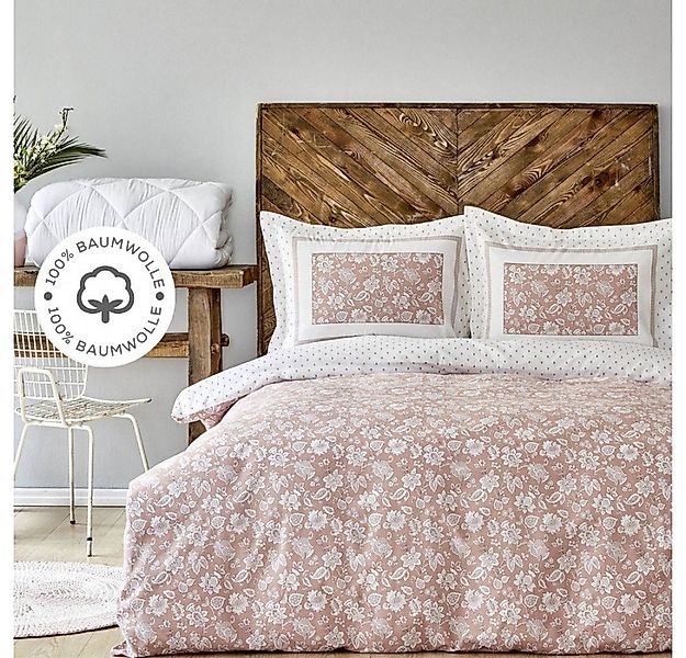 Karaca Home Bettwäsche Karaca Home Celerina Rosa Bettbezug Set 100% Baumwol günstig online kaufen