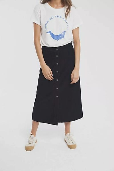 Rock - Corduroy Long Skirt - Blau/weinrot günstig online kaufen
