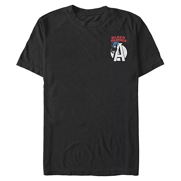 Marvel - Avengers - Black Panther Panther Badge - Männer T-Shirt günstig online kaufen