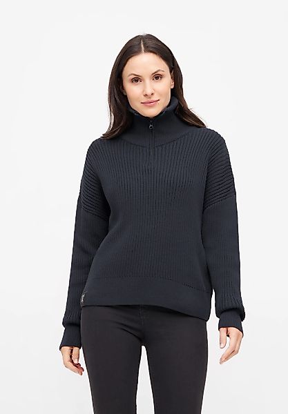 Derbe Strickpullover "Matrosenplünn", Maritim, Reißverschluss günstig online kaufen
