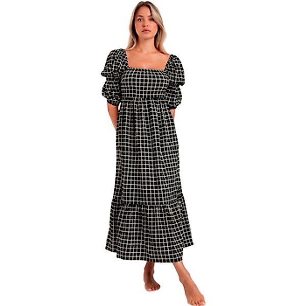 Admas  Kleider Sommerliches langes Kleid mit halben Ärmeln und quadratische günstig online kaufen