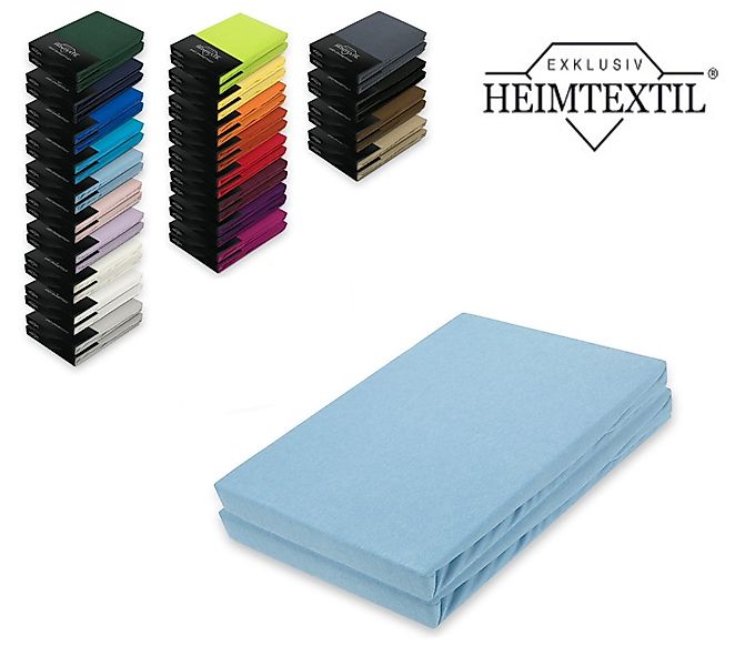 EXKLUSIV HEIMTEXTIL Spannbettlaken Marke Jersey Spannbettlaken günstig online kaufen