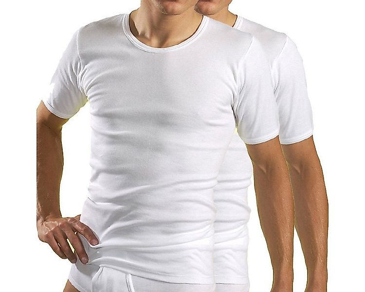 HERMKO Unterziehshirt 3840 2er Pack Herren kurzarm Shirt 100% Bio-Baumwolle günstig online kaufen