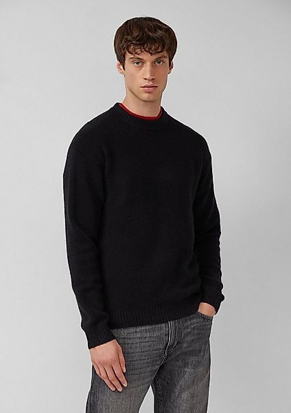 s.Oliver Longpullover Strickpullover Weicher Relaxed-Fit-Pullover aus Wollm günstig online kaufen