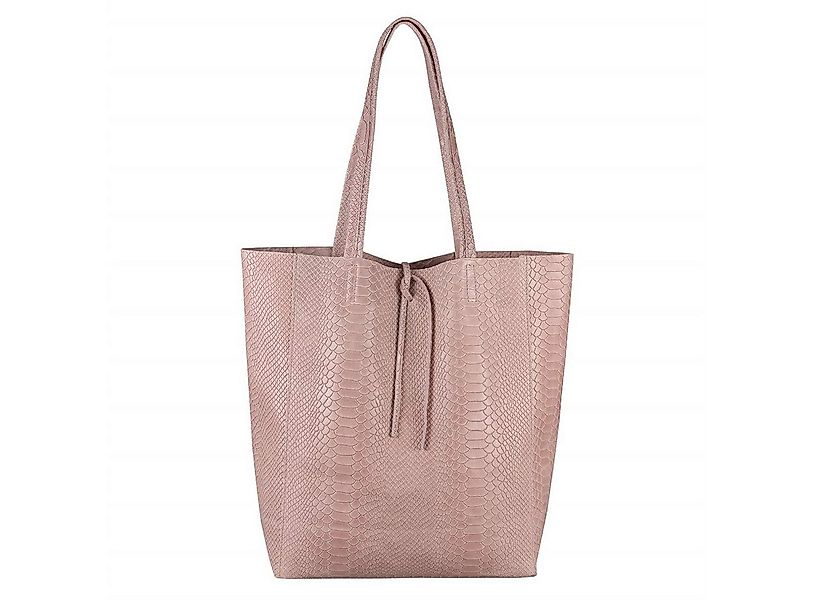 ITALYSHOP24 Schultertasche Made in Italy Damen Premium Leder SHOPPER Tasche günstig online kaufen