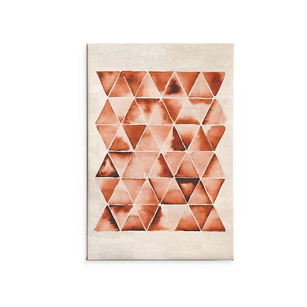 Kunstdruck Wanddekoration Wandbilder Aus Kork "Dreiecke" (Mehrfarbig) günstig online kaufen