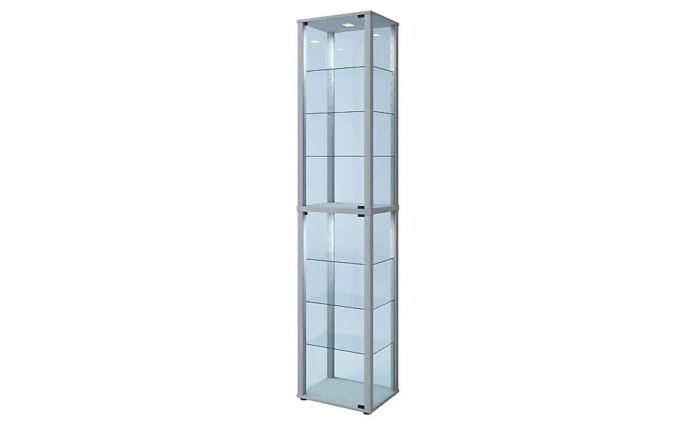 Vitrine  Kavisa ¦ silber ¦ Maße (cm): B: 50 H: 227 Schränke > Vitrinen - Hö günstig online kaufen