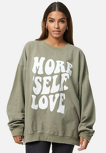 Worldclassca Longsweatshirt Worldclassca Oversized Sweatshirt Love Print La günstig online kaufen