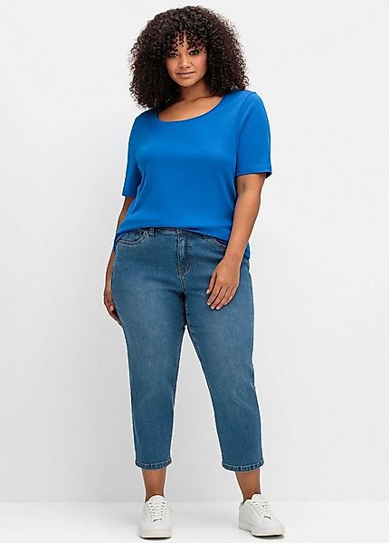 Sheego T-Shirt T-Shirt Kurzarm aus reiner Baumwolle günstig online kaufen