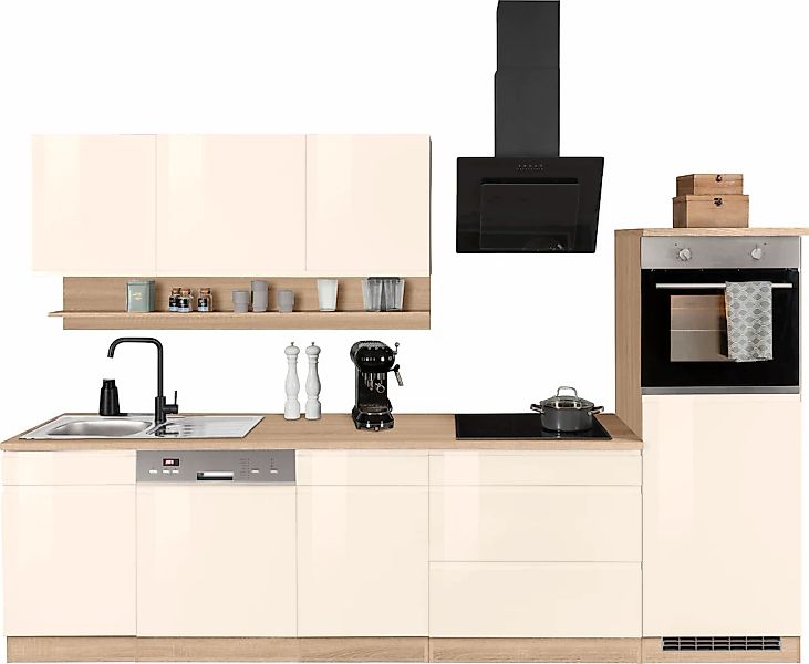 HELD MÖBEL Küchenzeile "Virginia", Breite 300 cm, ohne E-Geräte günstig online kaufen
