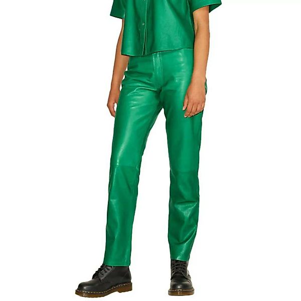 Jjxx Grace Straight Leather Hosen Mit Hoher Taille M Jolly Green günstig online kaufen