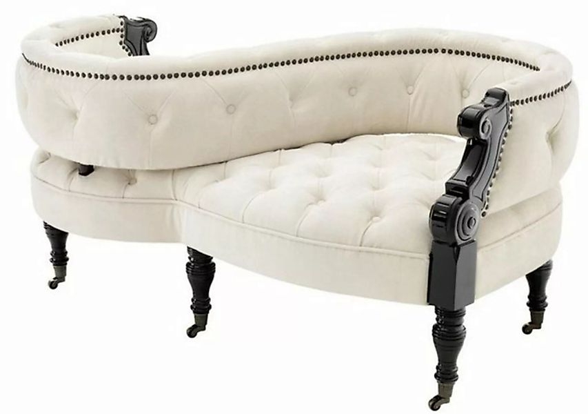 Casa Padrino 2-Sitzer 2-seitiges Sofa auf Rollen 130 x 70 x H. 66 cm - Luxu günstig online kaufen