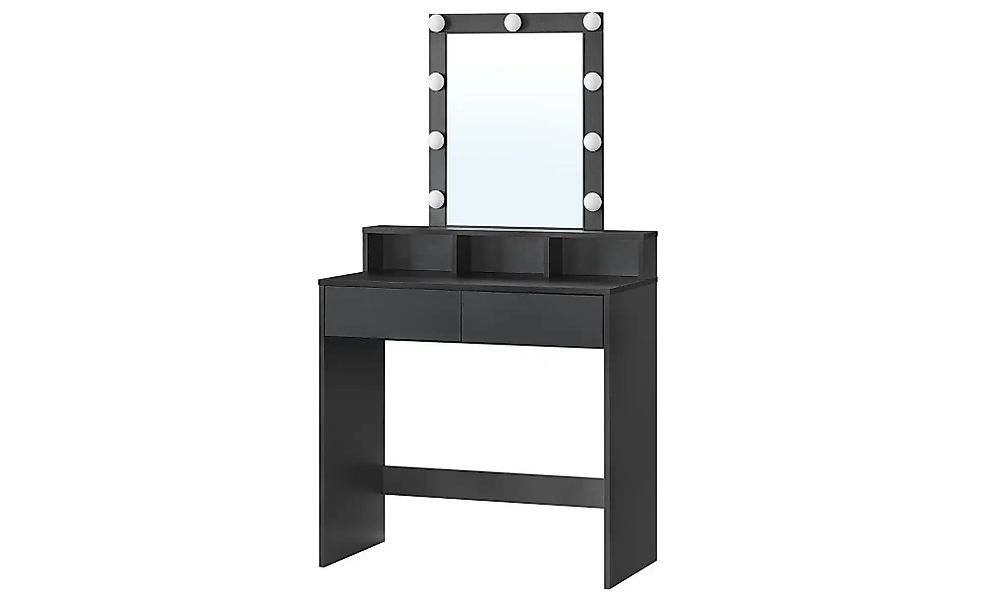 Schminktisch   ¦ schwarz ¦ Maße (cm): B: 80 H: 145 Tische > Schminktische - günstig online kaufen
