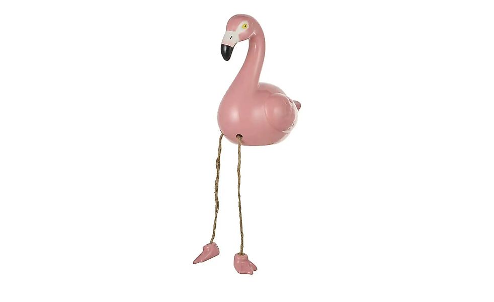 Dekofigur Flamingo   ¦ rosa/pink ¦ Steingut ¦ Maße (cm): B: 12 H: 14,5 T: 8 günstig online kaufen