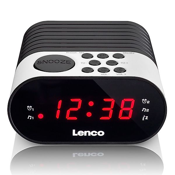 Lenco Radiowecker CR-07 White Batterie-Backup, LED-Display, günstig online kaufen