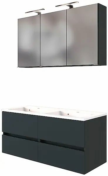 welltime Badmöbel-Set "Baabe", (Set, 2 St.), Breite 120 cm, inkl. Mineralgu günstig online kaufen