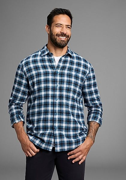 Man's World Flanellhemd Karomuster günstig online kaufen