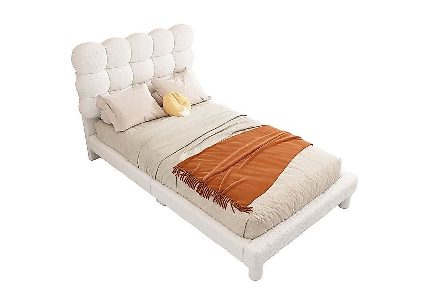 Flieks Polsterbett, Kinderbett Einzelbett 90x200cm mit höhenverstellbarem K günstig online kaufen