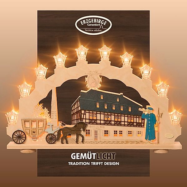 Weigla LED Schwibbogen »Zwönitz, Lichterbogen aus Holz, Fachwerkhaus, Made günstig online kaufen